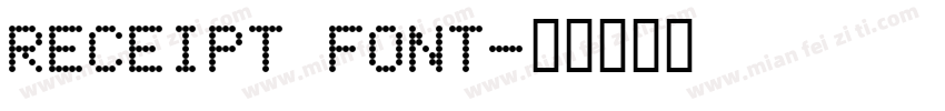 receipt font字体转换